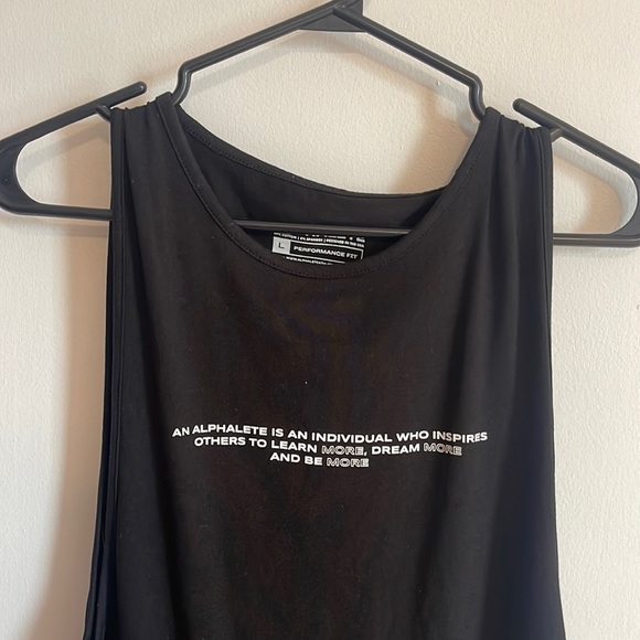NWT Mens size large Alphalete black workout shirt - Picture 2 of 7